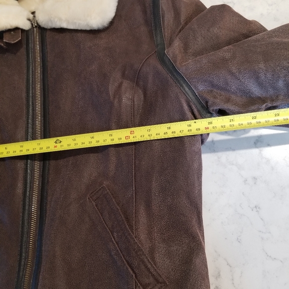 🧥DANIER AVIATOR JACKET WITH FAUX FUR - Picture 15 of 16